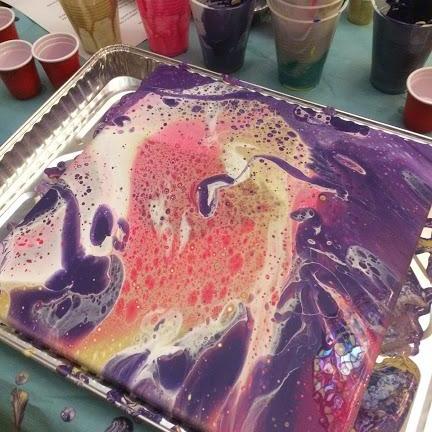 Acrylic Pouring Class: Create Your Unique Masterpiece - Green Living By Design - September - All Cheri's Intriguing Crystals LLCClass