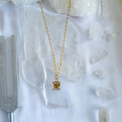 Mini Celestial Crystal and Glass Square Necklaces - All Cheri's Intriguing Crystals LLCNecklace